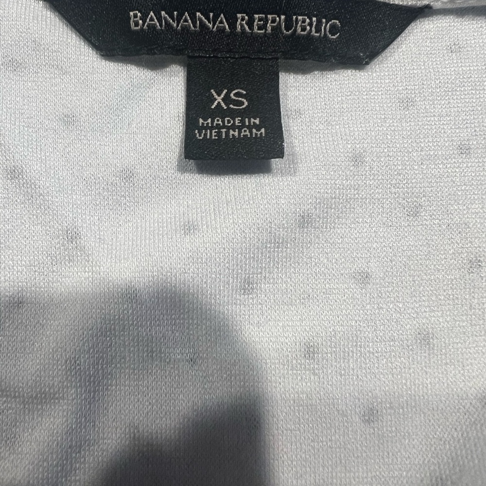 Banana Republic Women's Size XS White Black Polka Dot Wrap Dress - Picture 4 of 5